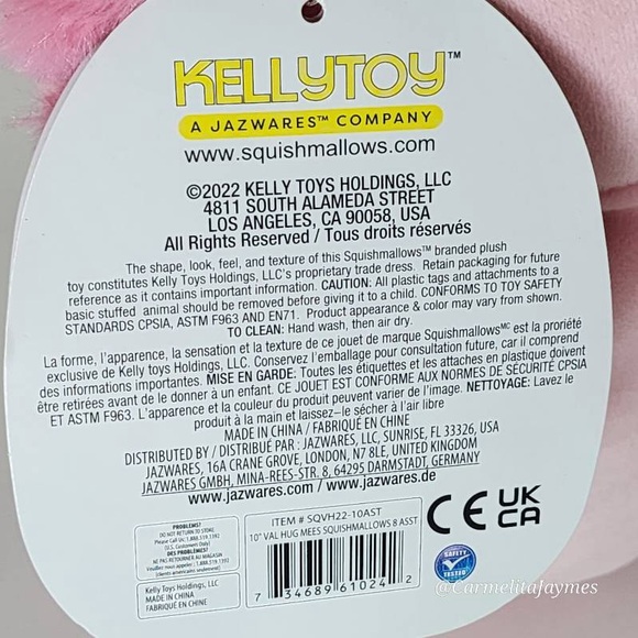 ❤️ ARCHIE 🦎 Valentines Day Axolotl Hugmee W Hearts Squishmallow By Kellytoy NWT - Picture 7 of 9